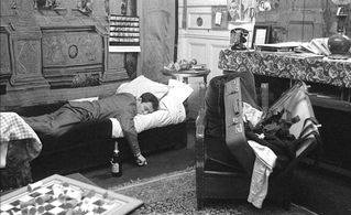 Hubert Deschamps and Maurice Ronet in The Fire Within (1963)