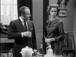 David Bauer and Margo Johns in The Saint (1962)