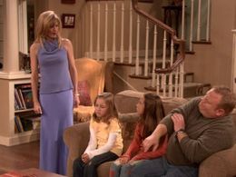 Courtney Thorne-Smith, Larry Joe Campbell, Taylor Atelian, and Billi Bruno in According to Jim (2001)