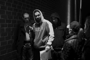 On the set of MIDNIGHT FISTFIGHT