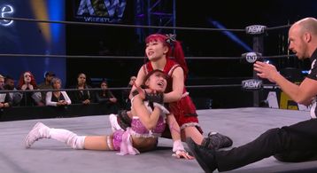 Riho Abe, Rick Knox, and Maki Ito in AEW Dark: Elevation (2021)