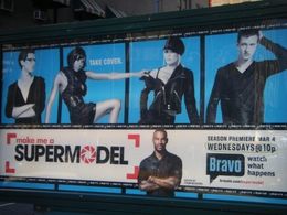 MAKE ME A SUPERMODEL promo billboard in New York City
