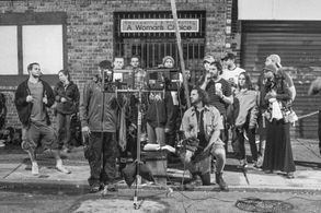 On the set of 'Voiceless', Frankford Ave, Phila, Pa.