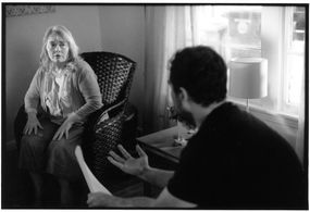 Cyndi Williams and Don Swaynos on the set of Don't Ever Change