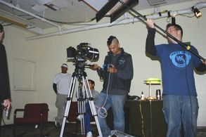 On the set of Bullets, Blood & a Fistful of Ca$h - 2004