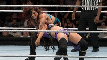 Nicole Savoy and Victoria Gonzalez in WWE: Mae Young Classic Women Tournament (2017)