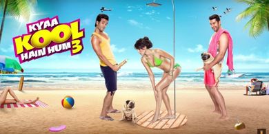 Aftab Shivdasani, Tusshar Kapoor, and Mandana Karimi in Kyaa Kool Hain Hum 3 (2016)