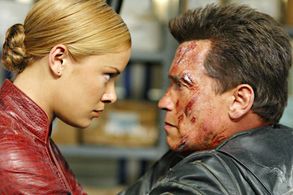 Arnold Schwarzenegger and Kristanna Loken in Terminator 3: Rise of the Machines (2003)