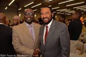 Carlos Wallace, author/activist with U.S. Congressman Al Green