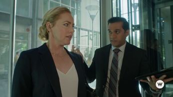 Amanda Schull and Nitin Prasad in Marry Go Round (2022)