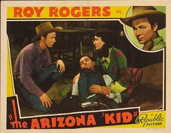 Roy Rogers, Stuart Hamblen, and Dorothy Sebastian in The Arizona Kid (1939)