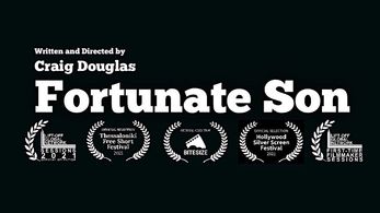 Craig Douglas and Oliver Douglas at an event for Fortunate Son (2021)