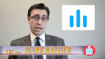 Dominic Luongo seen here as his character, News Anchor Mark Rather, in the stage play, 