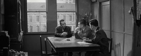 Tatsuo Matsushita and Michitarô Mizushima in Take Aim at the Police Van (1960)