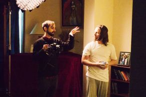 BTS of Saviour: Tidal Wave. Clayton Orgles (left),David Kinsman (right)