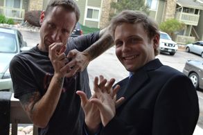 Ryan Seamy and Alec Story in Newsroom One (2015)