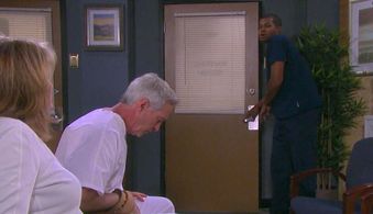 Curtis Nelson II, Drake Hogestyn and Deidre Hall on NBC Days of Our Lives.