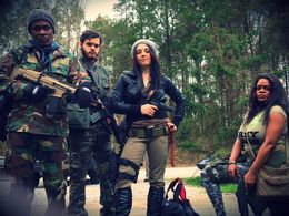 Will Wreggelsworth, Ray Powell, Banza Pandora J. Townsend, and Erin Perez in 6 Feet Below Hell (2017)