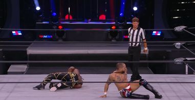 The Black Baron and Daniel L. Rivera in AEW Dark: Elevation (2021)