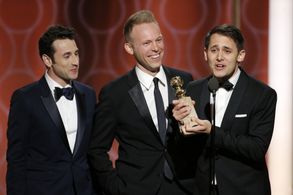 Justin Paul, Benj Pasek, and Justin Hurwitz at an event for La La Land (2016)
