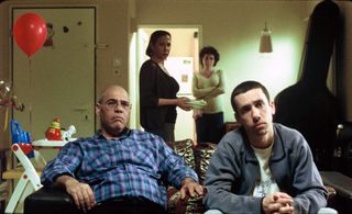 Uri Gavriel, Ahuva Keren, Hilla Sarjon, and Rubi Moskovitz in The Band's Visit (2007)