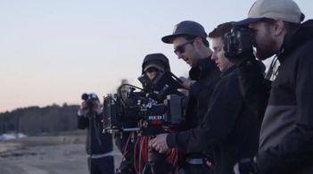 With cinematographer Chris Adams, directing 