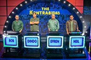 Dindo Arroyo, Efren Reyes Jr., Neil Ryan Sese, and Rob Sy in Family Feud Philippines (2022)