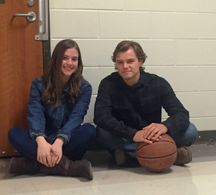 Alicia Underwood and Shane Graham on the set of Isabel, directed by Paul Wesley