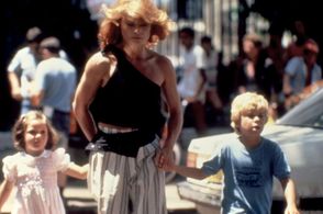Meg Foster, William Rodriguez, and Yara Vaneau in The Emerald Forest (1985)