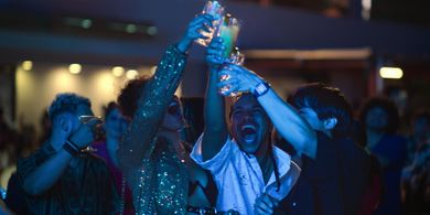 Emma Ferreira, Tyler Dean Flores, and Jordan Mendoza in Neon (2023)