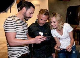 Dominic Monaghan and Ksenia Solo at an event for Mydiveo Live (2016)