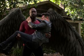 D.B. Woodside and Kevin Alejandro in Lucifer: Daniel Espinoza: Naked and Afraid (2021)