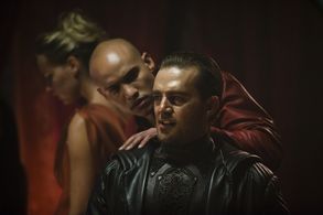 Carl Beukes and Roxane Hayward in Dominion (2014)