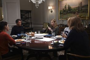 Téa Leoni, Tim Daly, Kathrine Herzer, and Wallis Currie-Wood in Madam Secretary (2014)