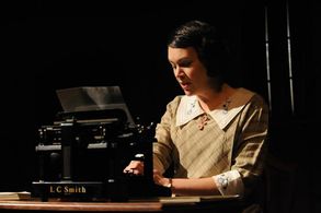 Laura as Myra Babbage in Ghost-Writer, Boulder Ensemble Theatre Company