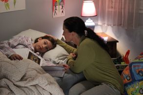 Joan (Sara Rabey) comforts Mary (Adanna Avon).