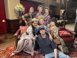 Ike Barinholtz, Scout Tayui-Lepore, Sophia Tayui-Lepore, Crystal Kung Minkoff, Atsuko Okatsuka, and Kimiko Glenn in Hist