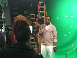 Darwin Harris shooting a scene in Decktechs.