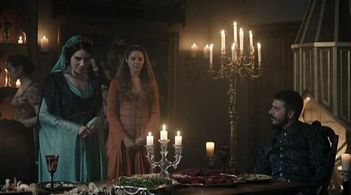 Mehmet Günsür and Nur Fettahoglu in The Magnificent Century (2011)