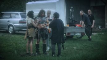 Saara Sarvas, Nana Simelius, Juhana Simelius, Michael Majalahti, and Netta Dahlberg in Spandex Sapiens (2015)