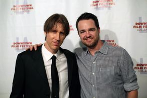 Kenneth Guertin and Jackson Kuehn at Downtown Film Festival Los Angeles, Antisocial Behavior Best Editing for Narritive 