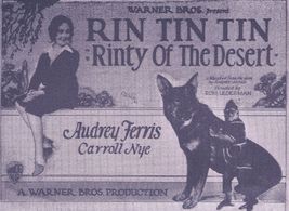 Audrey Ferris and Rin Tin Tin in Rinty of the Desert (1928)