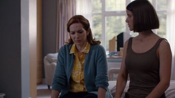 Katherine Parkinson and Sonya Cassidy in Humans (2015)