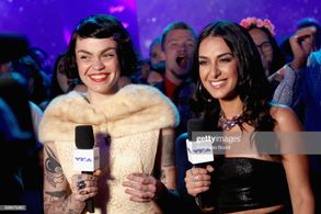 Meredith Graves (L) and Tamara Dhia attend MTV Presents 'VMA Weekend' at Avalon on August 24, 2017 in Hollywood, Califor