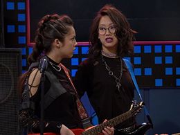 Madison Hu and Olivia Rodrigo in Bizaardvark (2016)