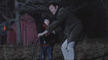 Michael Fegley as Paul in Children of the Moon, with Oakes Fegley.