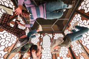 Momona Tamada, Walker Scobell, Keith L. Williams, and Abby James Witherspoon in Secret Headquarters (2022)