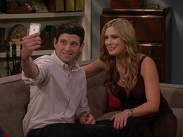 Briga Heelan and Brent Morin in Undateable (2014)