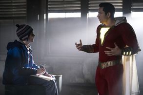 Zachary Levi and Jack Dylan Grazer in Shazam! (2019)