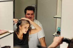 Daniel Zillmann and Lisa Tomaschewsky in The Girl with Nine Wigs (2013)